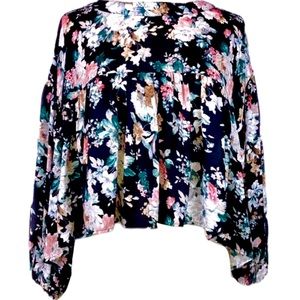 Long Sleeve Top Flowy Floral